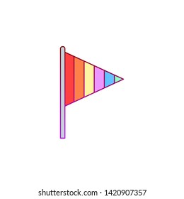 Flag, pride day icon. Element of color world pride day icon. Premium quality graphic design icon. Signs and symbols collection icon