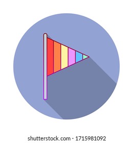 Indicador, icono de la sombra del día del orgullo. Simple vector de color de iconos del Día Mundial del Orgullo para ui y ux, sitio web o aplicación móvil
