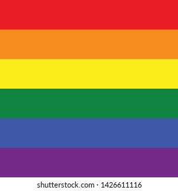 Flag, Pride Month, Same Sex, LGBTQ, Lesbian, Homosexual, Gay Couple Modern Simple Vector Icon, Symbol