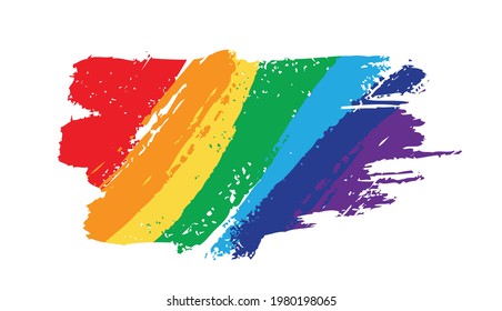 Flag Pride Rainbow Lgbt Lesbian. LGBT concept. Vector illustration.	