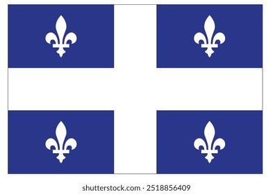 Bandera de la provincia de Canadá - Quebec