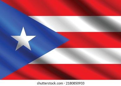 Flag Puerto Rico Independence Day National Stock Vector (Royalty Free ...