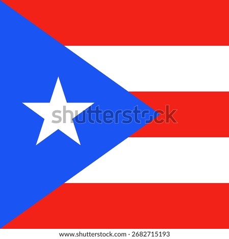 Flag of Puerto Rico - square variant