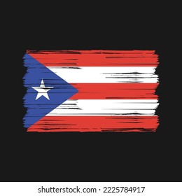 Flag of Puerto Rico vector illustration