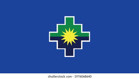 Flag of Puno - Peru graphic element Illustration template design

