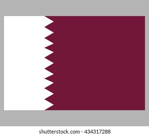 The flag of Qatar