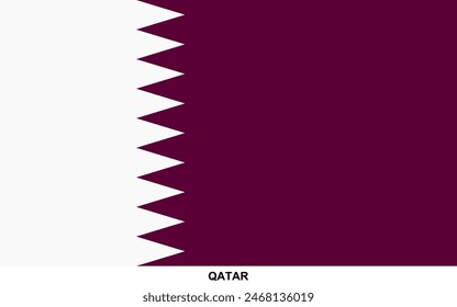 Flagge von QATAR, QATAR Nationalflagge