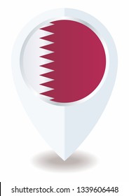 Flag of Qatar, State of Qatar. 