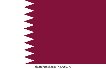 Flag of Qatar vector image