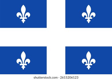 Flag of Quebec - province in Canada
