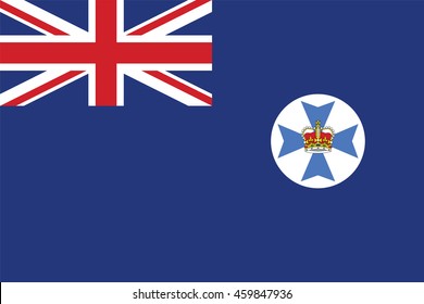 Flag of Queensland (Qld), state in Australia