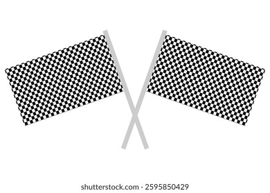 Flag of race. Checkered flag for start and finish. Black-white icon of rally for car. Checker background for auto, speed, sport and winner. race checker flag icon vector illustration eps 888.