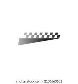 Flag race icon design template Vector illustration