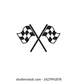 Flag race icon symbol vector. on white background