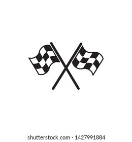 Flag race icon symbol vector. on white background