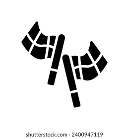 flag race icon. vector glyph icon for your website, mobile, presentation, and logo design.