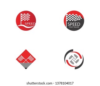Flag race icon vector illustration