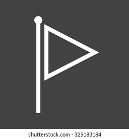 Flag, race, racing icon vector image. Can also be used for transport, transportation and travel. Suitable for mobile apps, web apps and print media. 