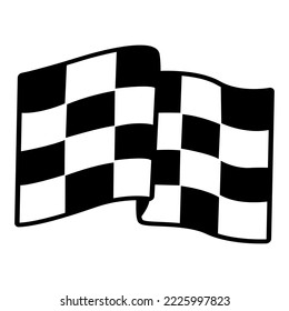 Flag Race V39 Patch Streetwear, Urban Design Black and White Color Patch Commercial Use
