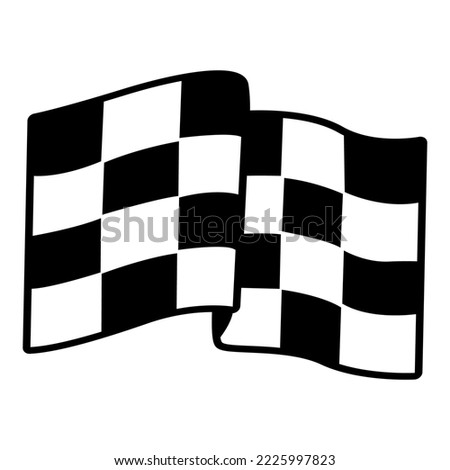 Flag Race V39 Patch Streetwear, Urban Design Black and White Color Patch Commercial Use