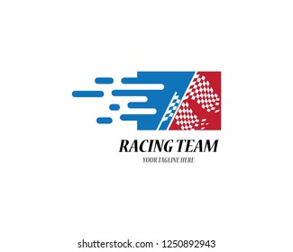 Flag race vector icon