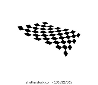 Flag race vector icon