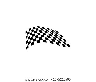Flag race vector icon illustration