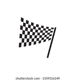 Flag race vector icon illustration design