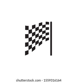 Flag race vector icon illustration design