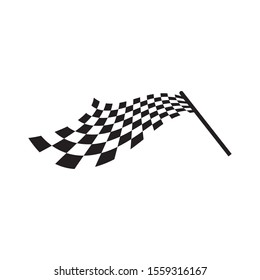 Flag race vector icon illustration design