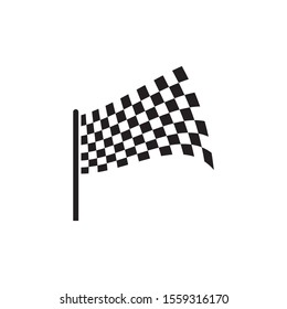 Flag race vector icon illustration design