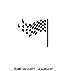Flag race vector icon illustration design