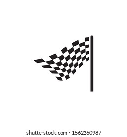 Flag race vector icon illustration design
