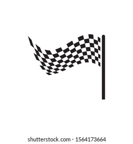 Flag race vector icon illustration design