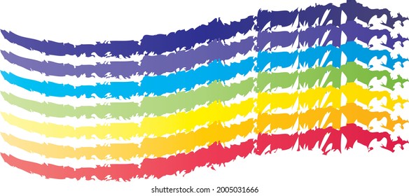 Flag rainbow - symbol of diversity and tolerance, lgbt 