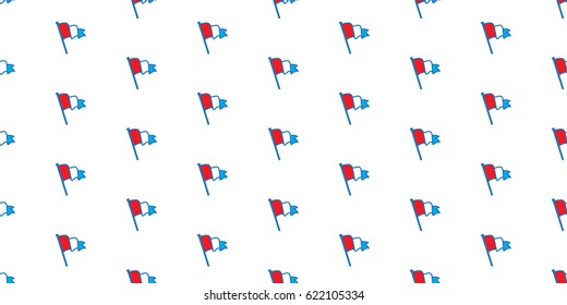 Flag red blue white Netherlands Flag Seamless Pattern