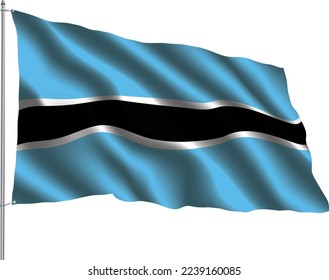 flag relation country hanging fabric travel immigration consultancy visa transparent BOTSWANA