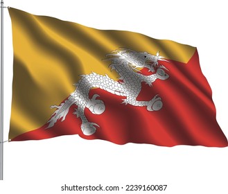 flag relation country hanging fabric travel immigration consultancy visa transparent BHUTAN