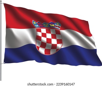 flag relation country hanging fabric travel immigration consultancy visa transparent CROATIA