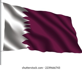Flaggenbeziehung hängende Gewebe Reiseinwanderungsberatung Visum transparent QATAR