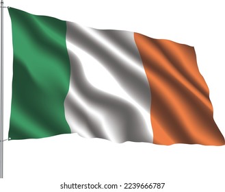 flag relation country hanging fabric travel immigration consultancy visa transparent IRELAND
