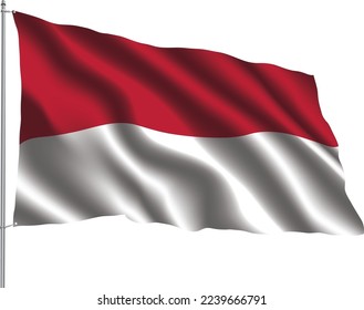 Flaggenbeziehung hängende Gewebe Reiseinwanderungsberatung Visum Transparenz INDONESIEN