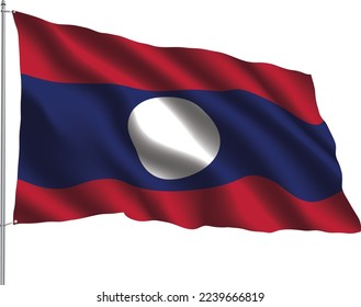 flag relation country hanging fabric travel immigration consultancy visa transparent LAOS