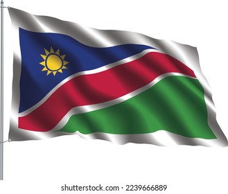 flag relation country hanging fabric travel immigration consultancy visa transparent NAMIBIA