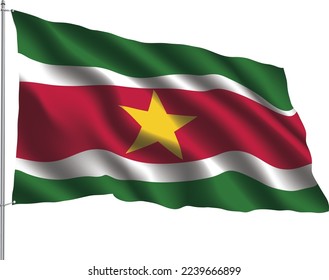 flag relation country hanging fabric travel immigration consultancy visa transparent SURINAME