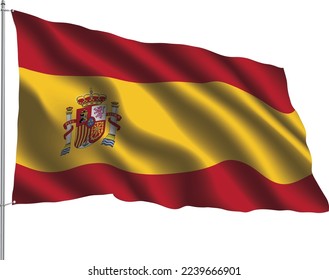 flag relation country hanging fabric travel immigration consultancy visa transparent SPAIN