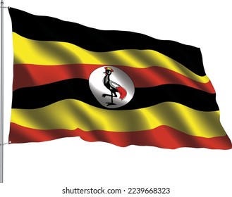 flag relation country hanging fabric travel immigration consultancy visa transparent UGANDA