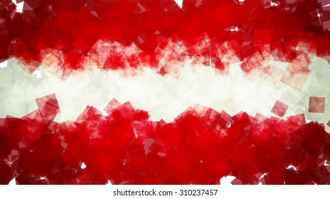 The flag of the Republic of Austria in Vector Square Design