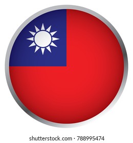 Flag of Republic of China (Round icon)