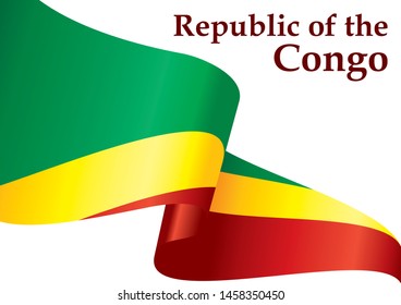 Flag of the Republic of the Congo, Republic of the Congo. Template for award design, an official document with the flag of the Republic of the Congo. Bright, colorful vector illustration for graphic a